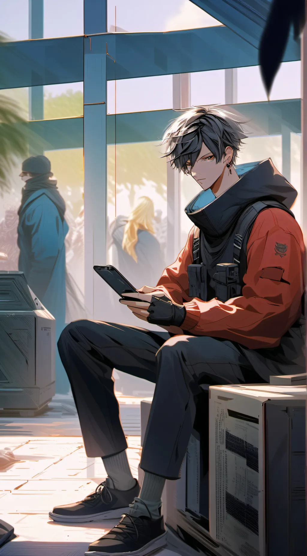 ai character: Death background