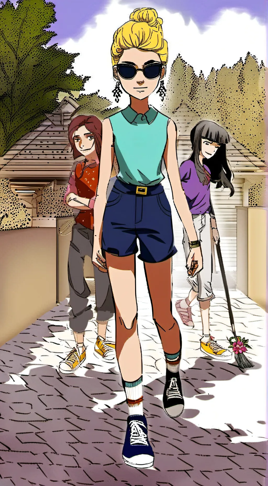 ai character: The loud house fam background