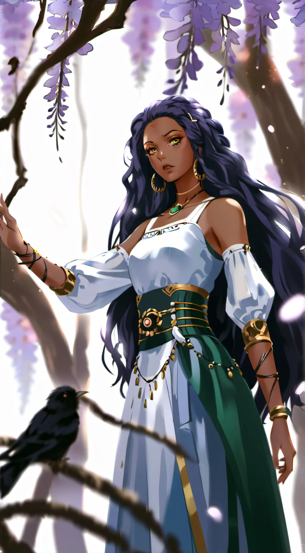 ai character: Azure background