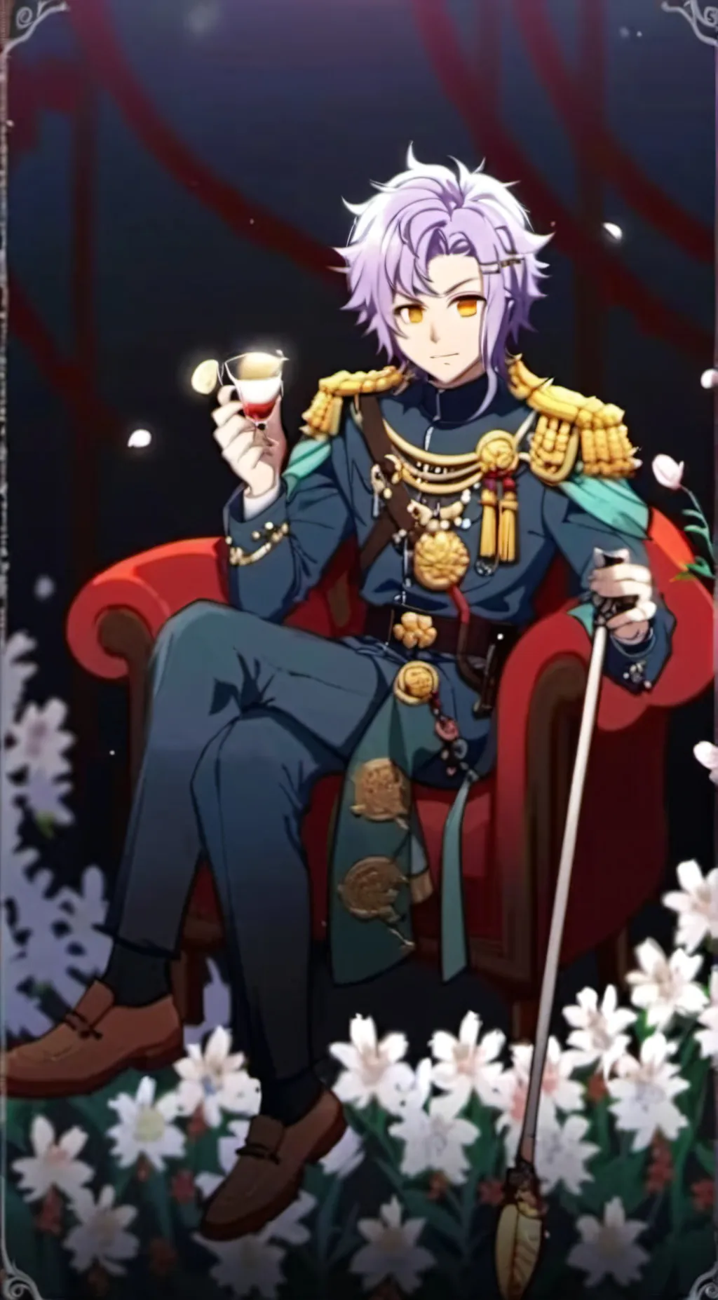 ai character: Demon hashira  background