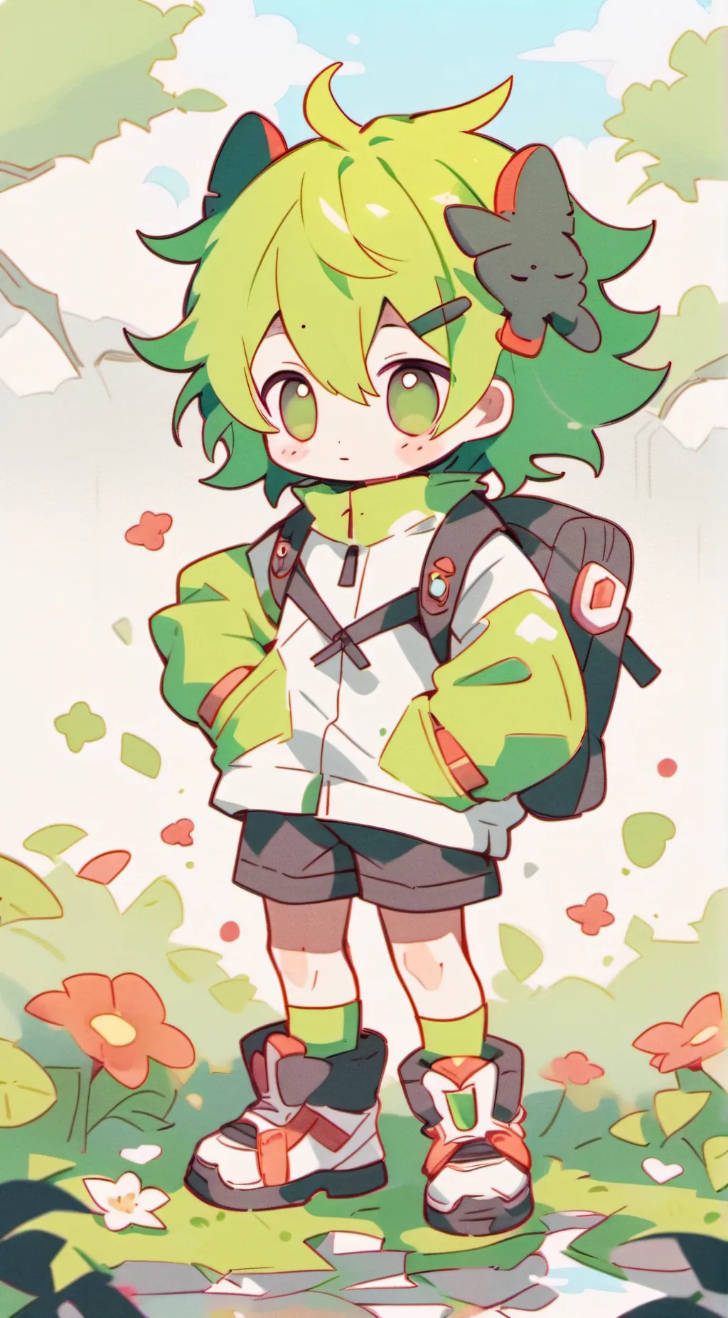 ai character: Rose background