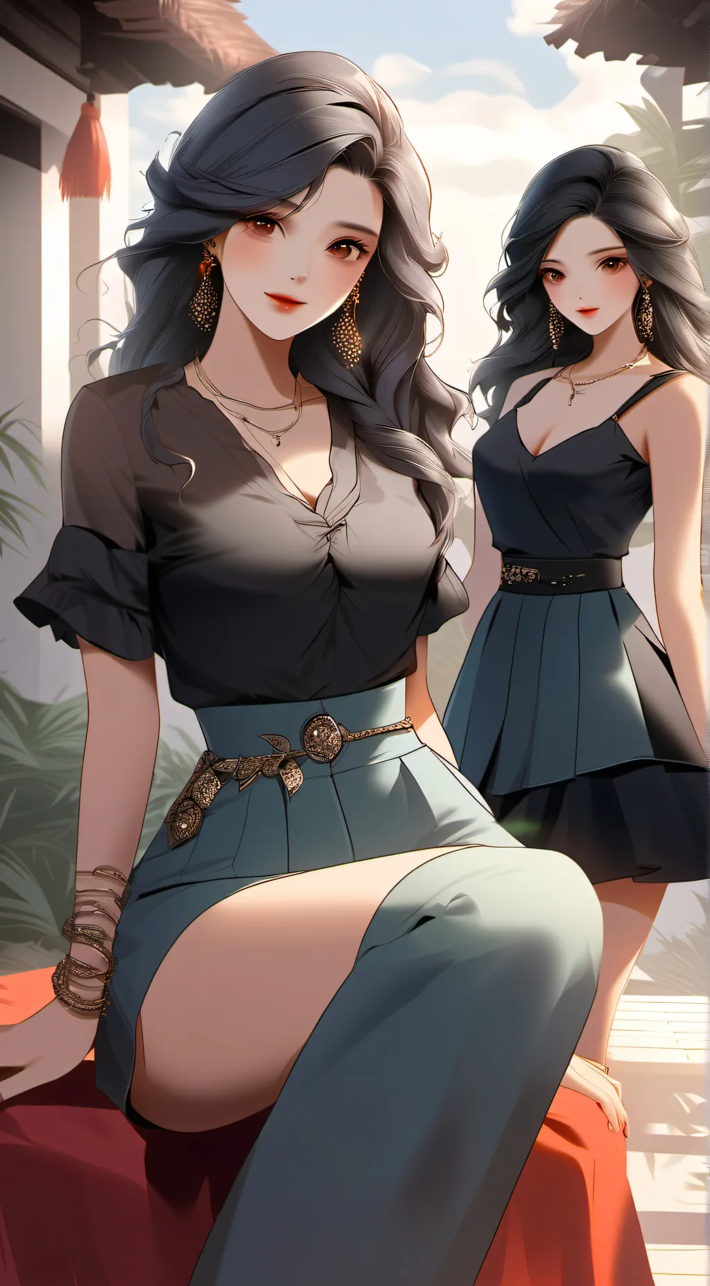 ai character: any and Jordan  background