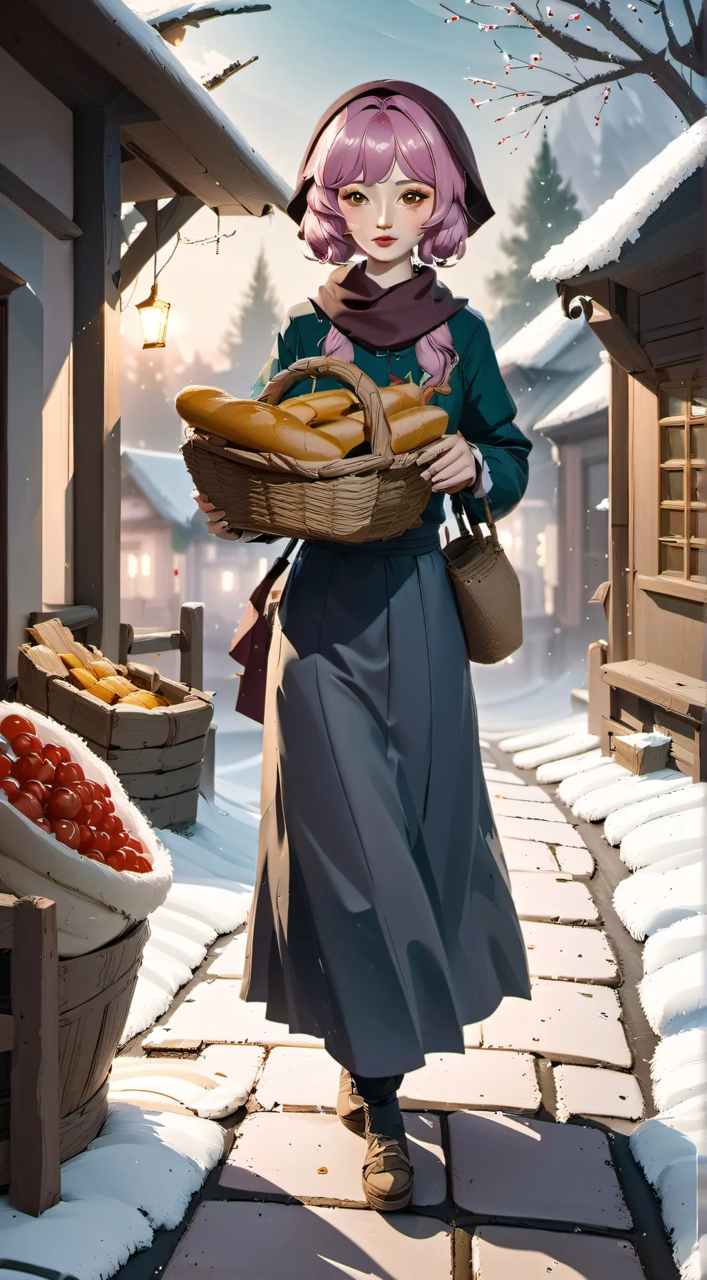 ai character: Aurora background