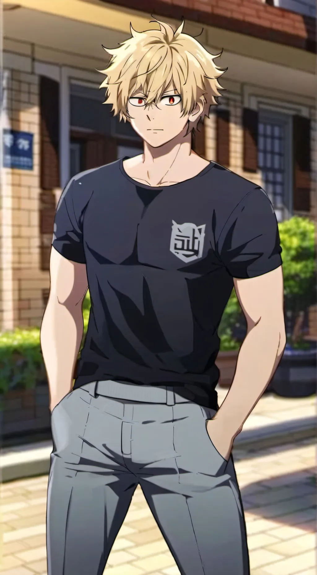 ai character: Neighbor Katsuki background