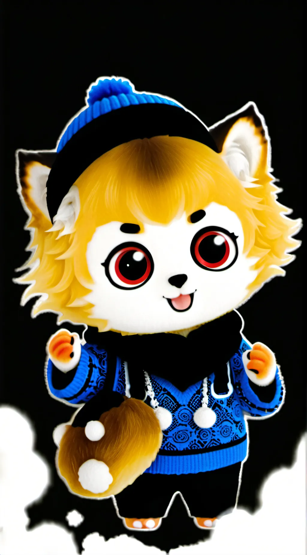 ai character: beanie boo background