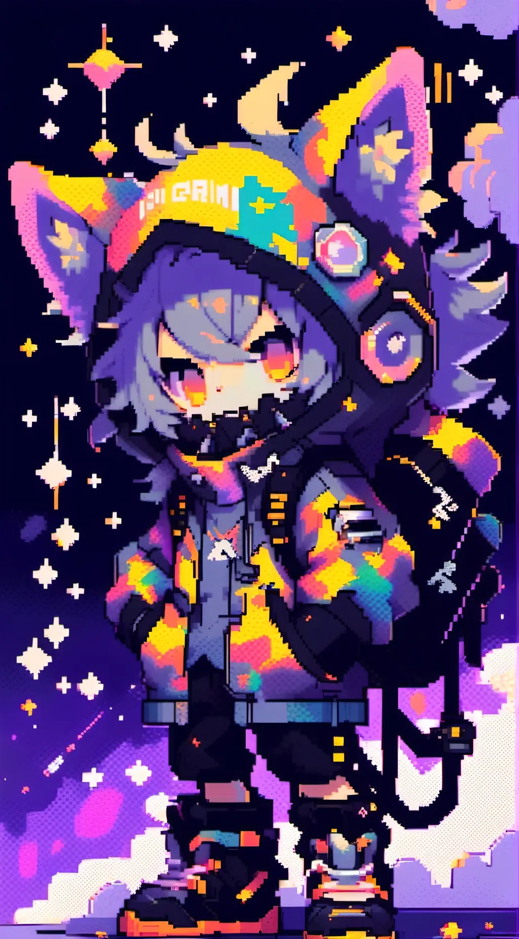 ai character: meow meow  background