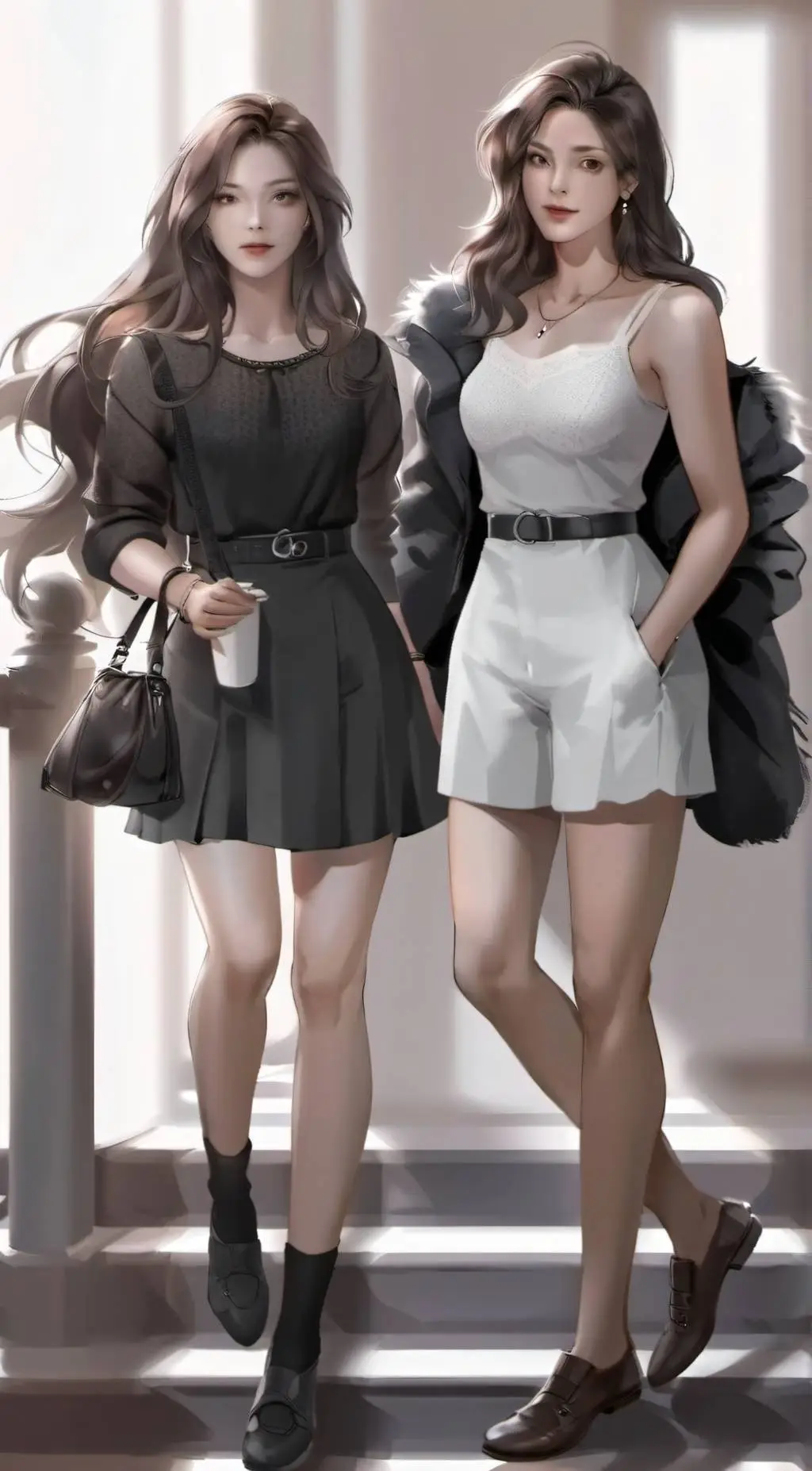 ai character: Amber background