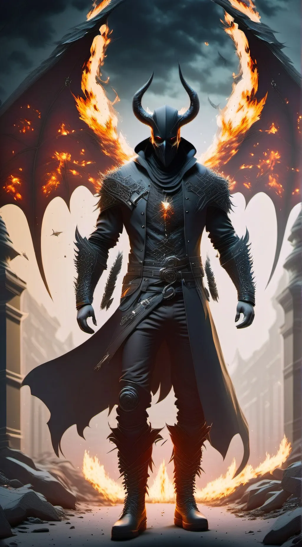 ai character: Blaze DaggerFang background