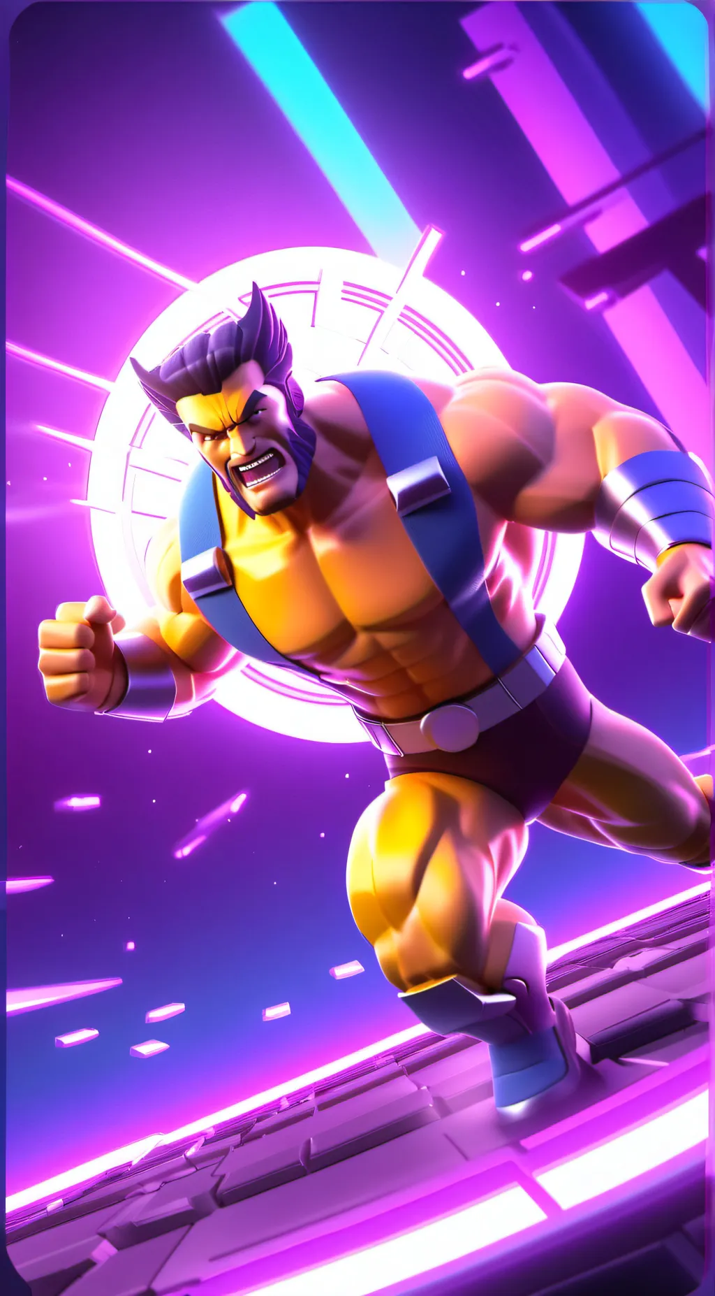 ai character: Colossus and xmen background