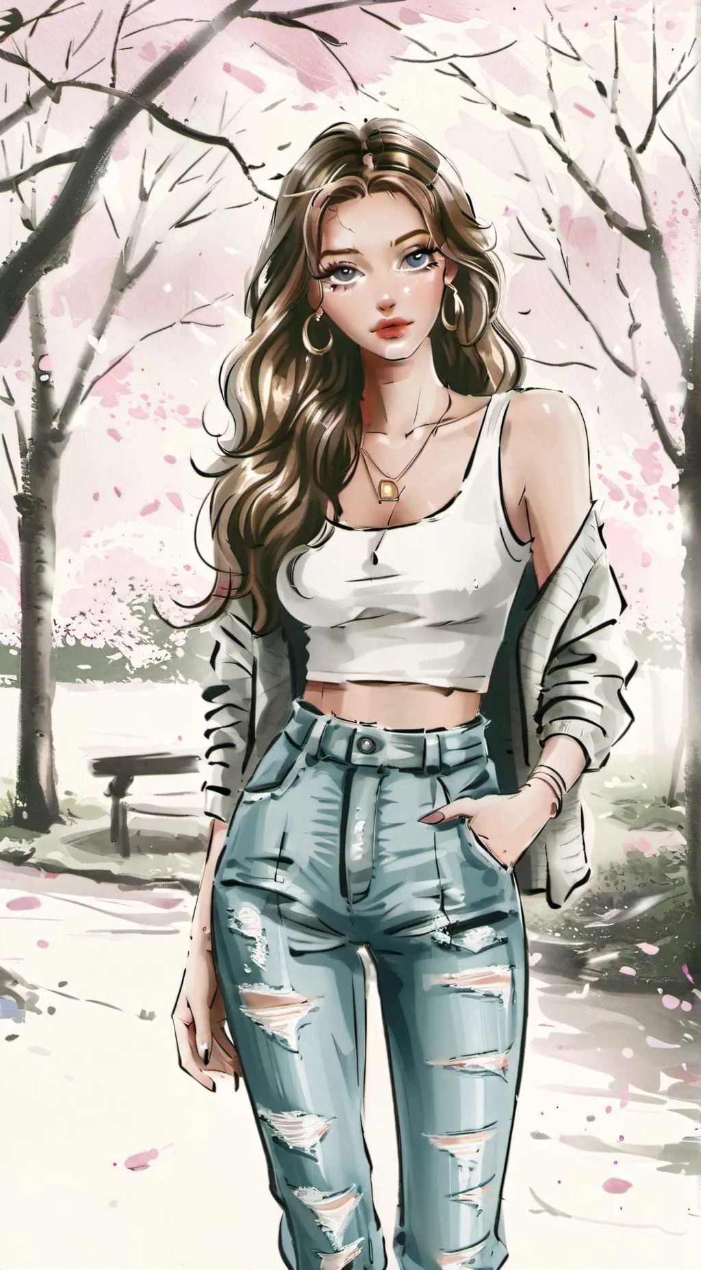 ai character: Veronica background