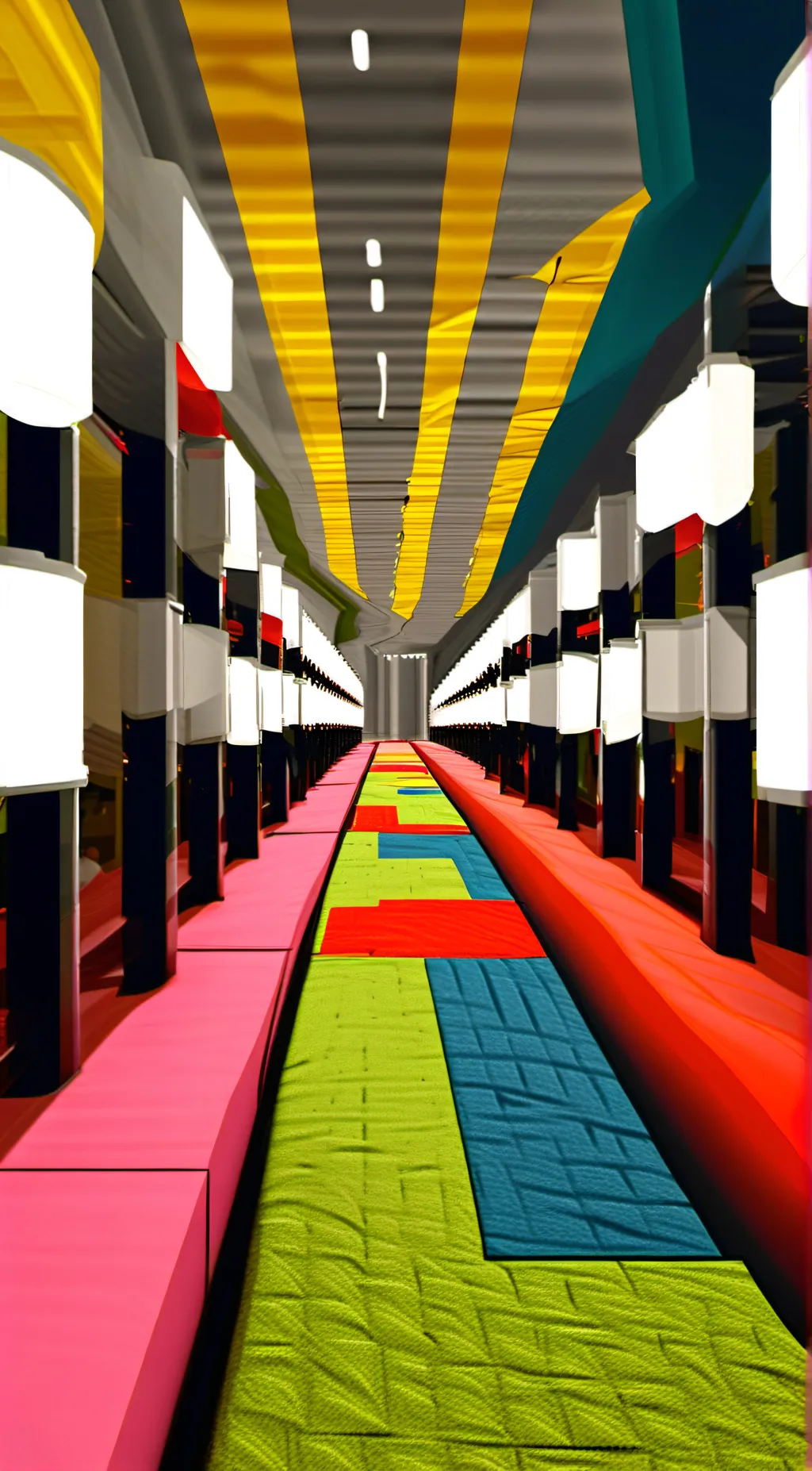 ai character:  Hallway background