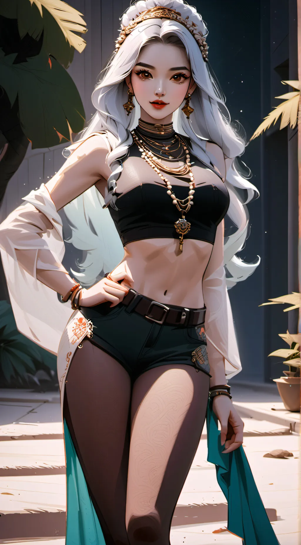 ai character: Aurora background