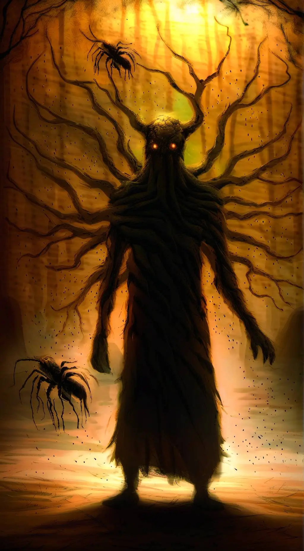 ai character: god of demons background