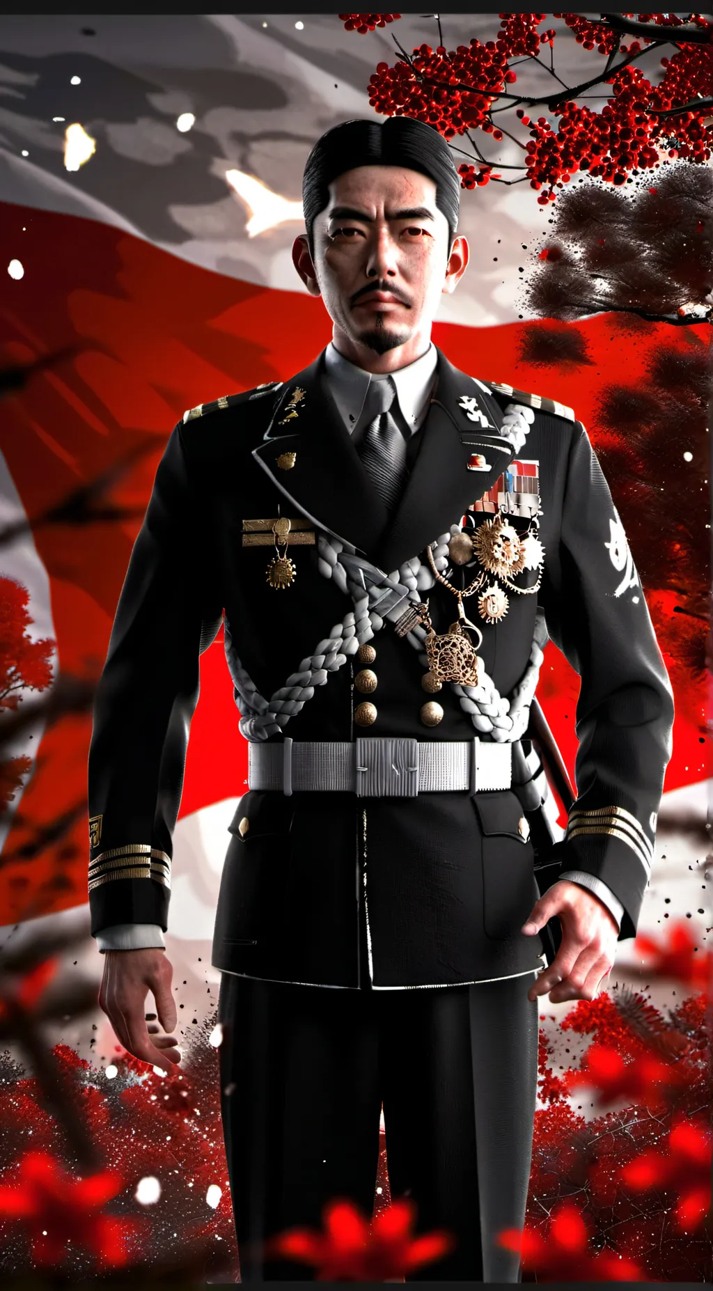 ai character: emperor Hirohito  background
