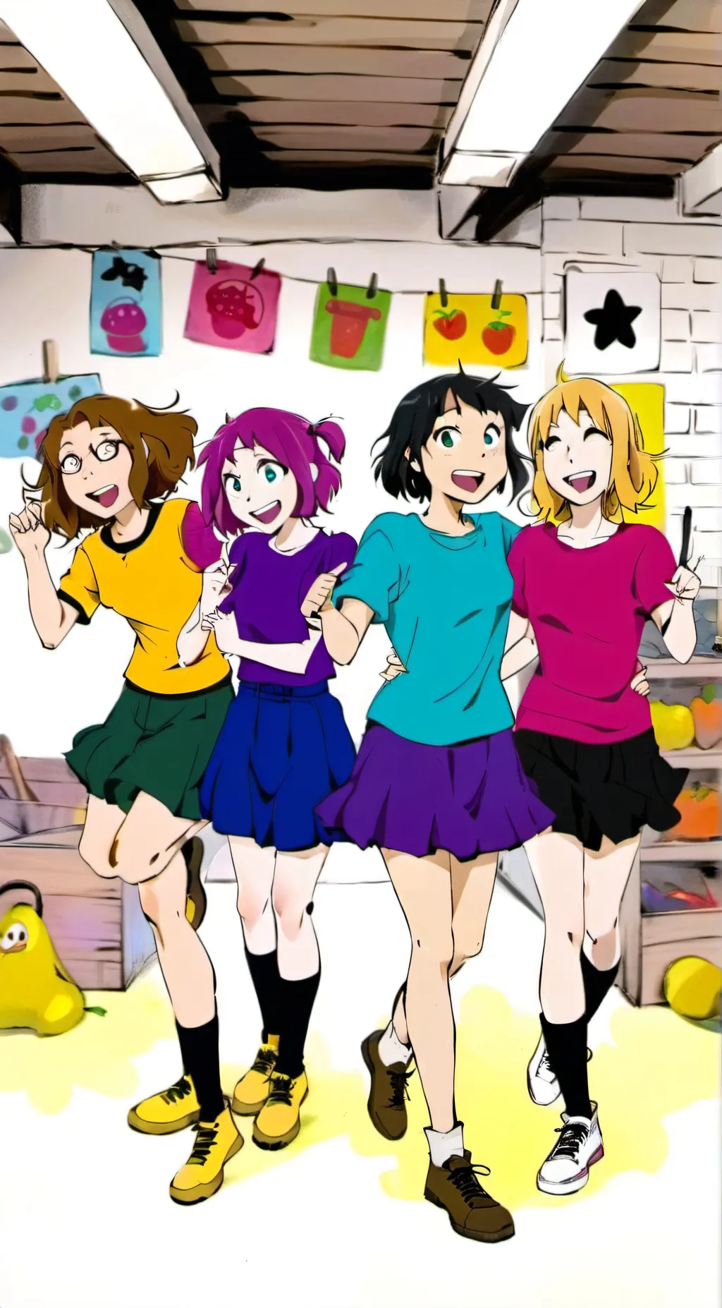 ai character: lil,suzi, and kimi background