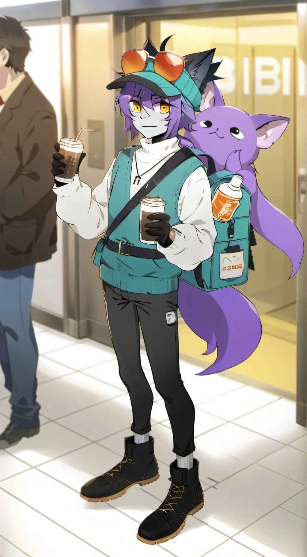 ai character: Regretevator ^^ background