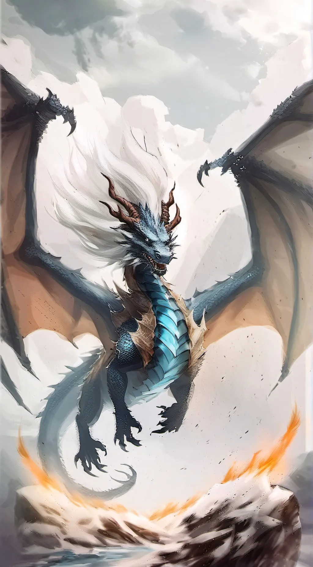 ai character: Aqua background