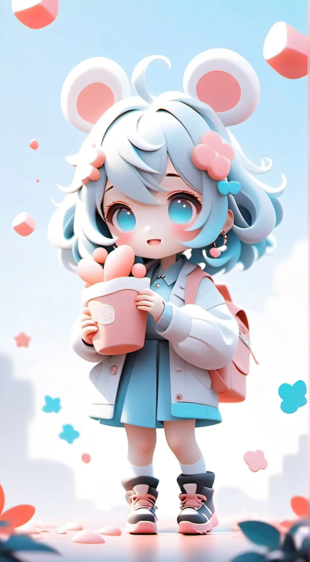 ai character: Star. background