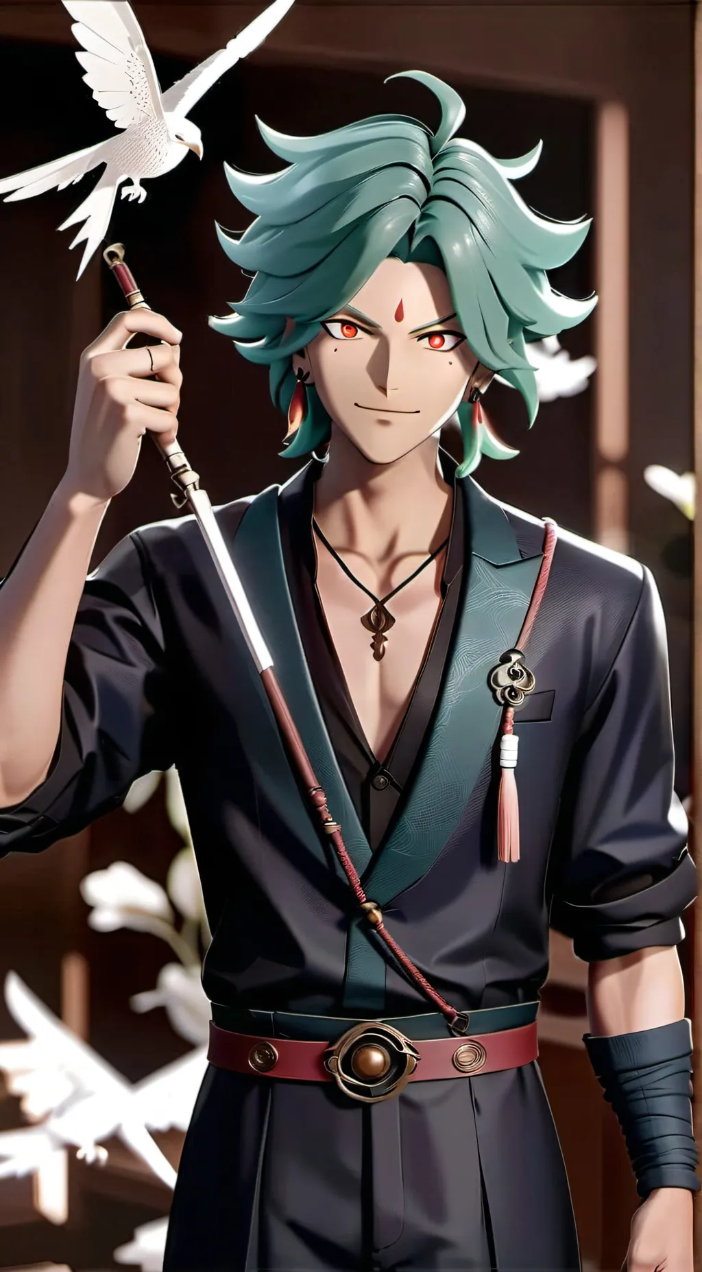 ai character: Red Tooth  background