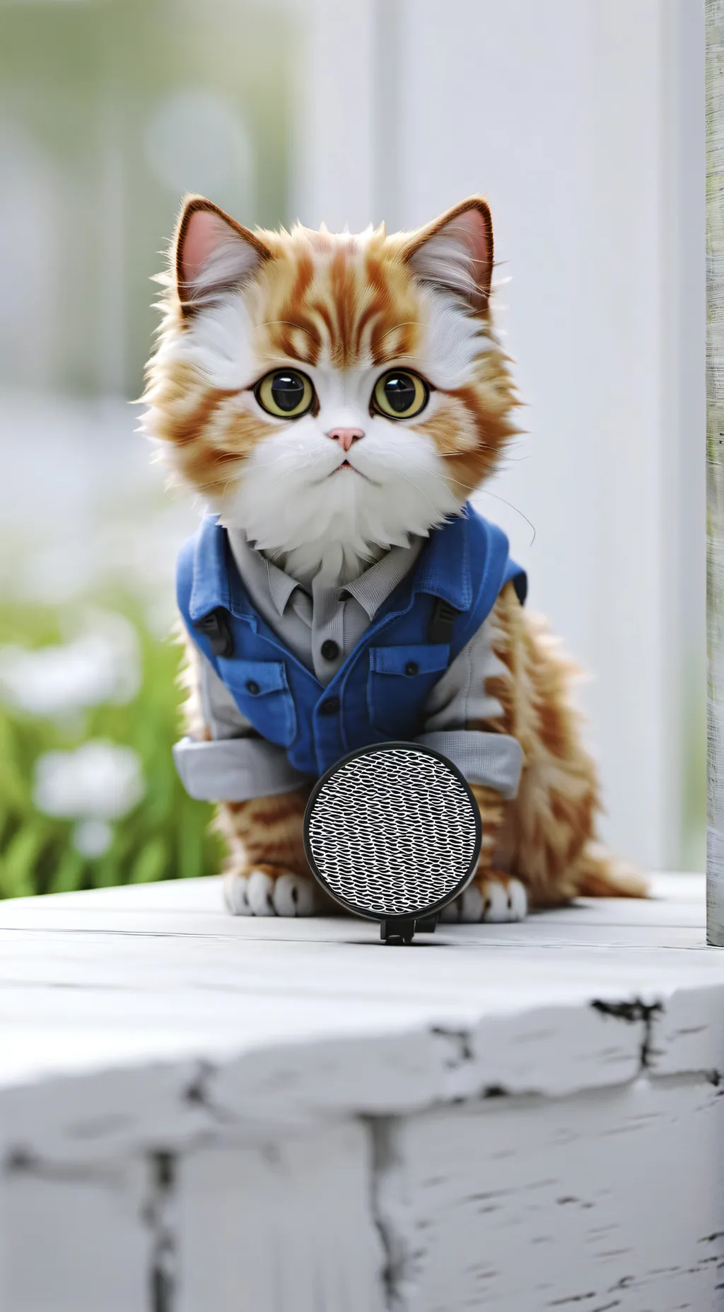 ai character: so so cute cat background