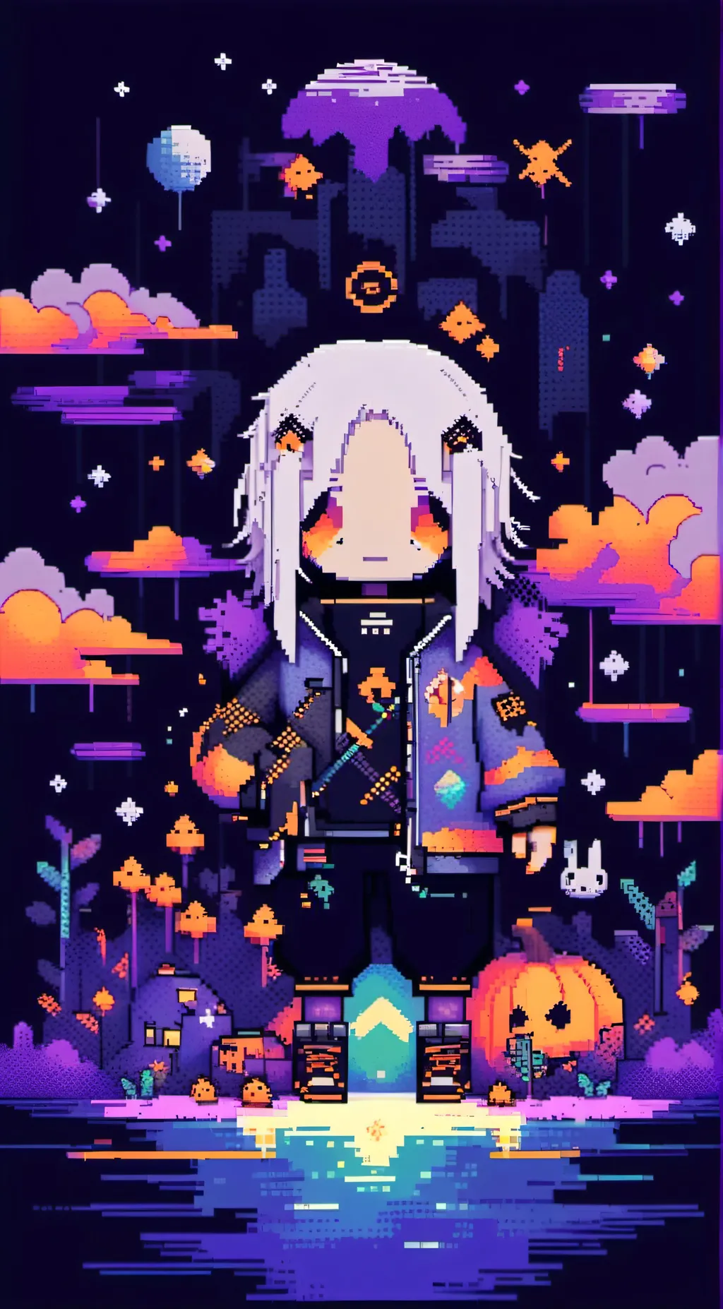 ai character: None of your busin background