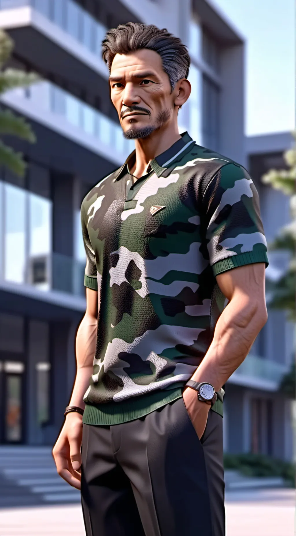 ai character: Rakeem  background