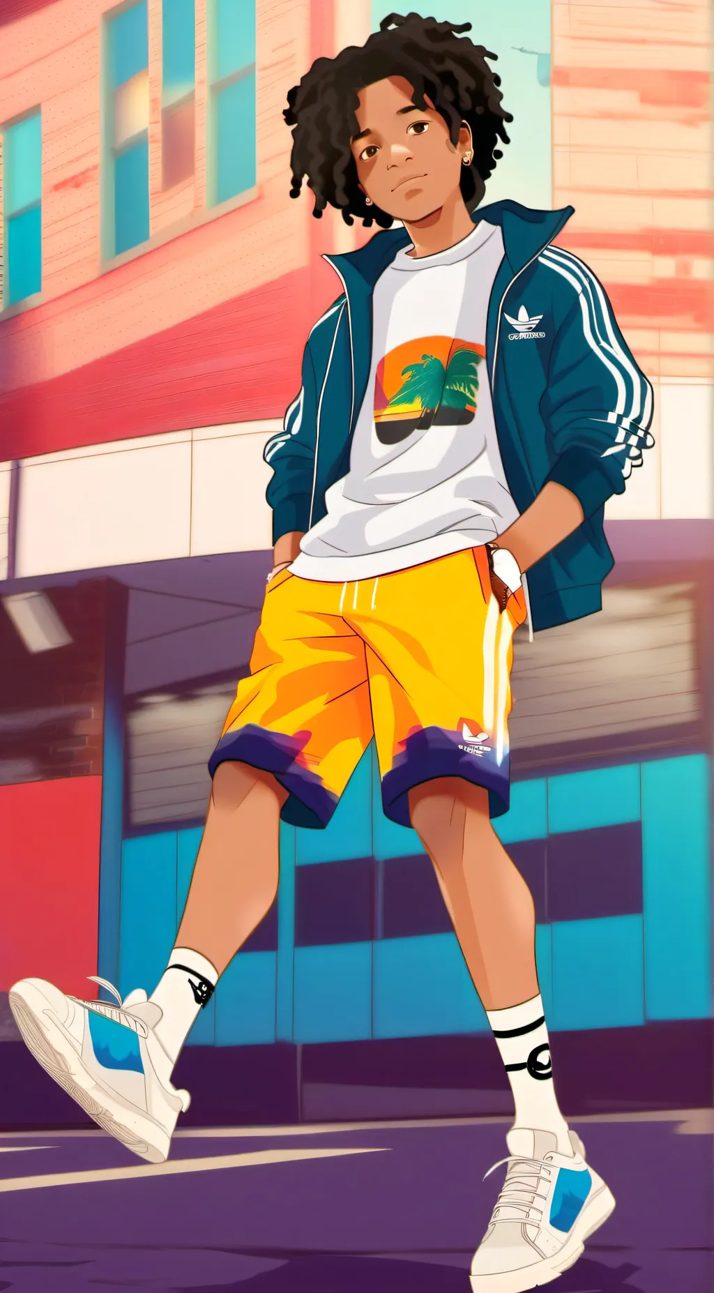 ai character: school storiez background