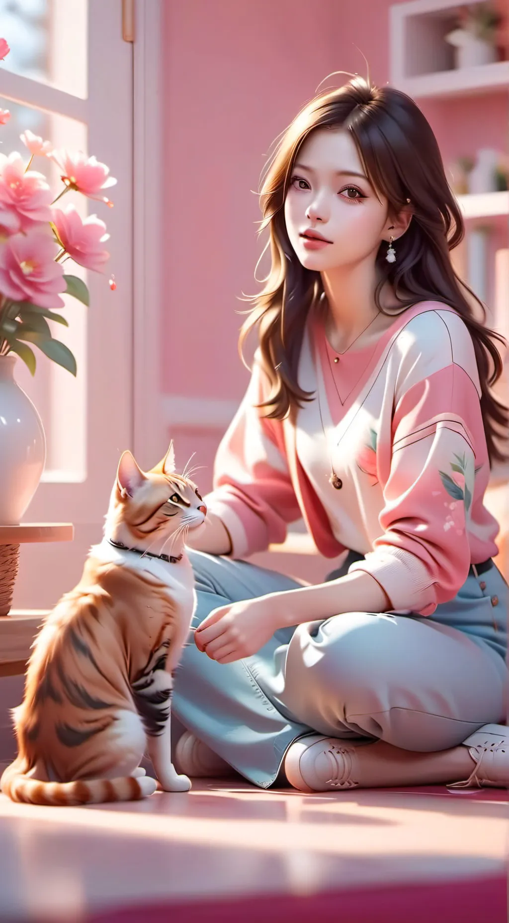 ai character: lily background