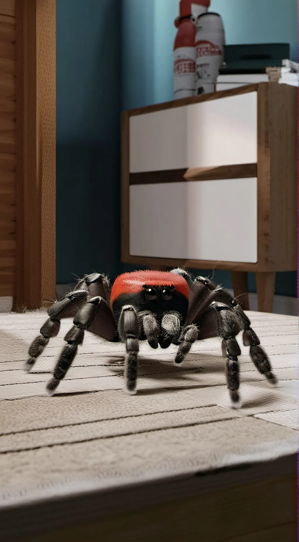 ai character: jumping spider background