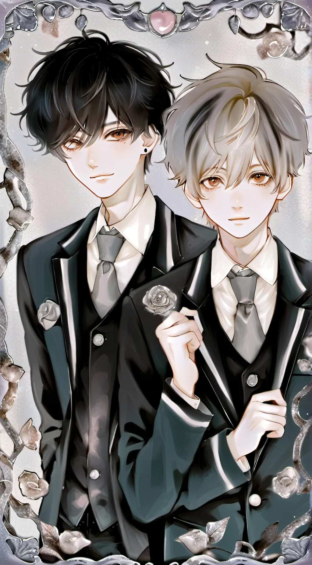 ai character: •Ash and Asher• background