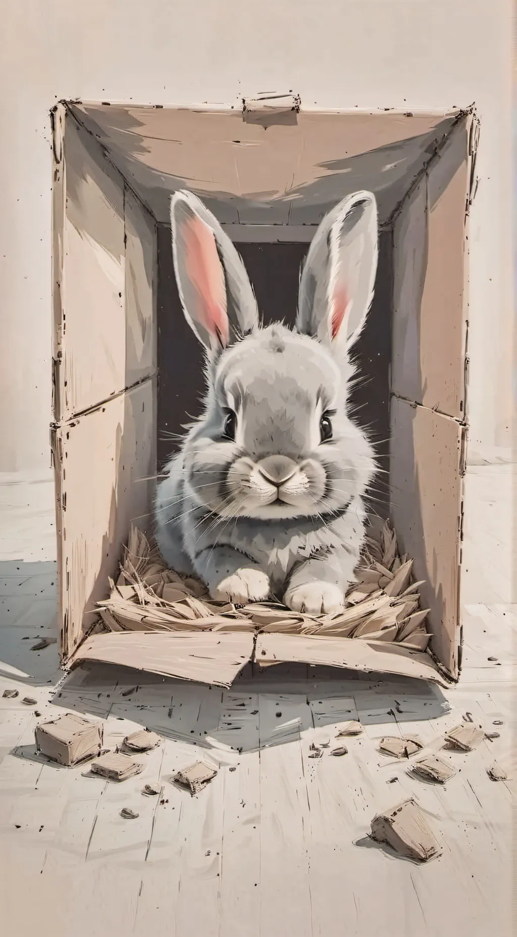 ai character: Little bunny 🤩🤩 background