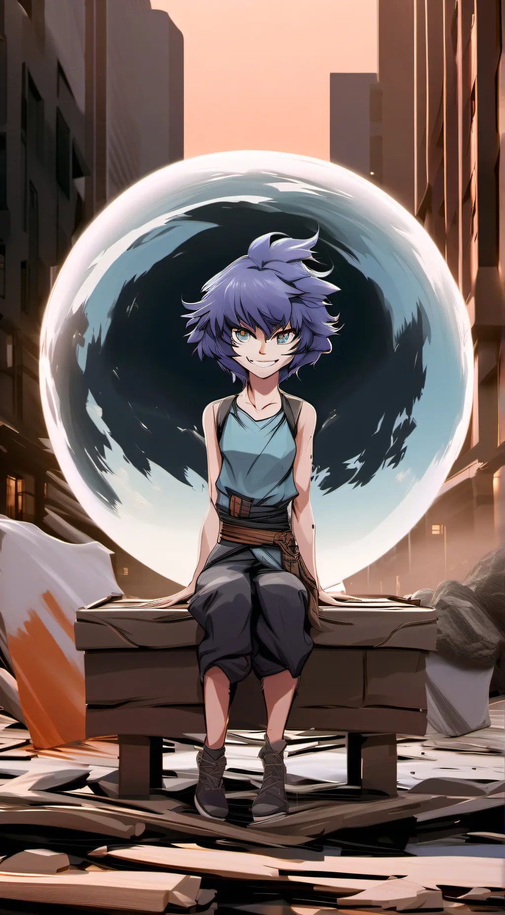 ai character: demon slayer background