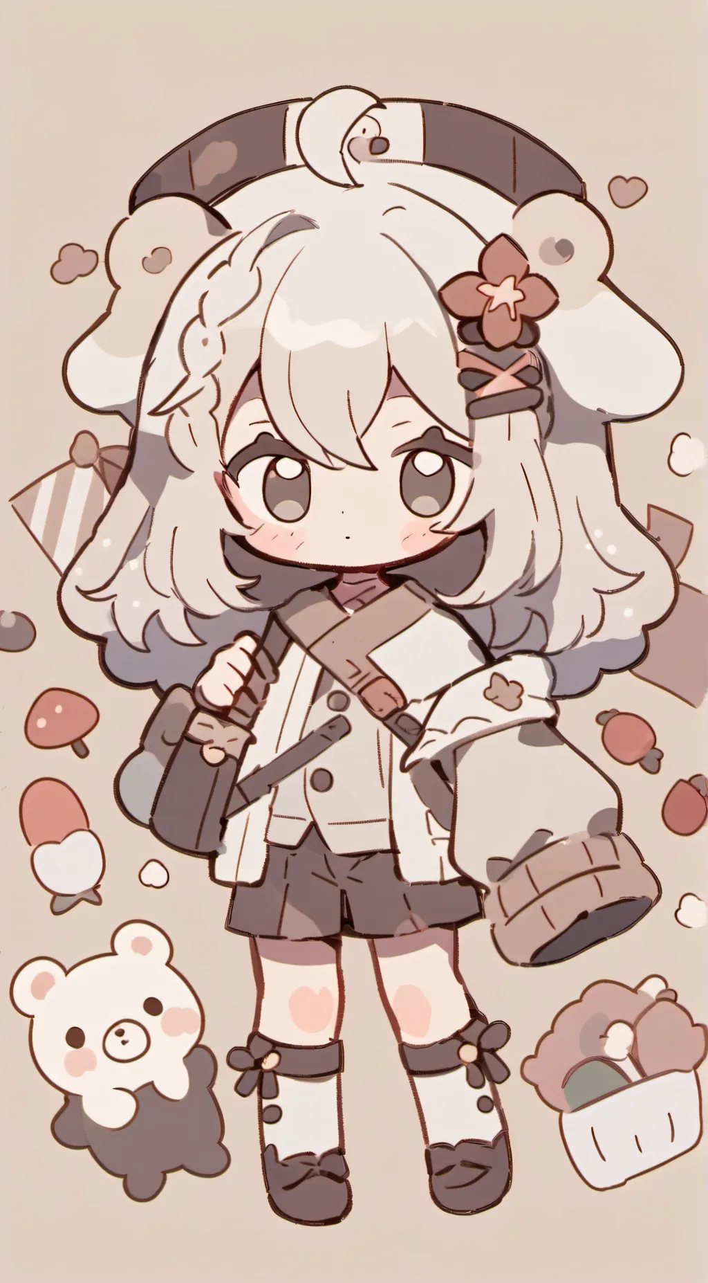 ai character: chibi moria background