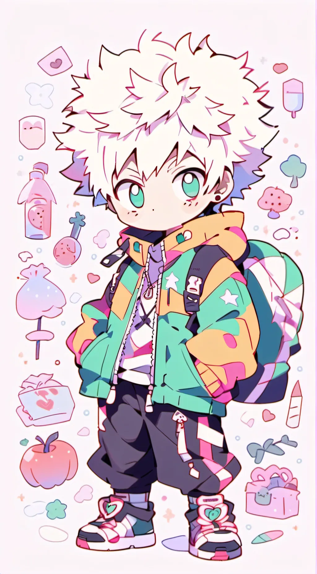 ai character: bakugo background