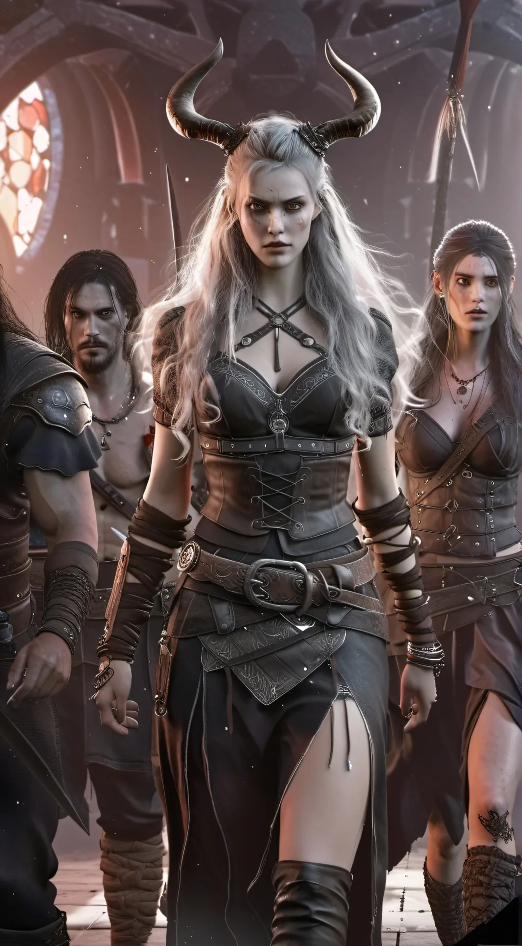 ai character: Valkyrie  background