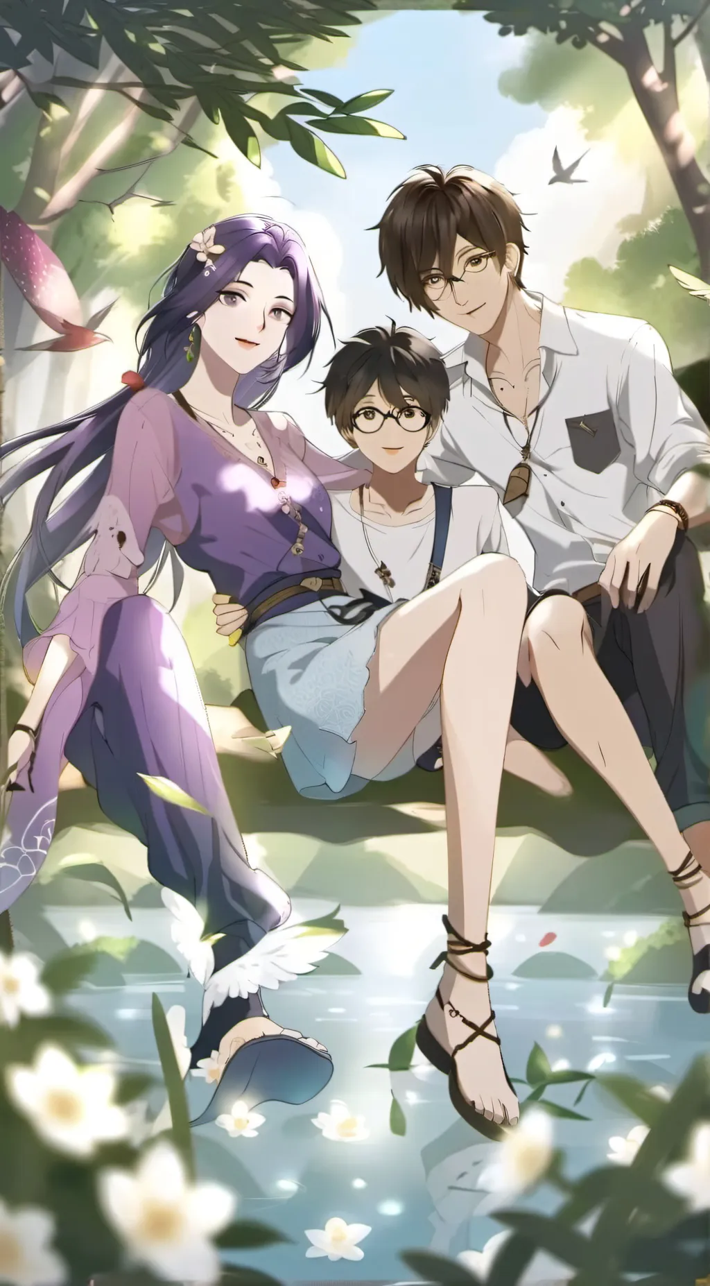 ai character: NUR FATIMA AYUNI background