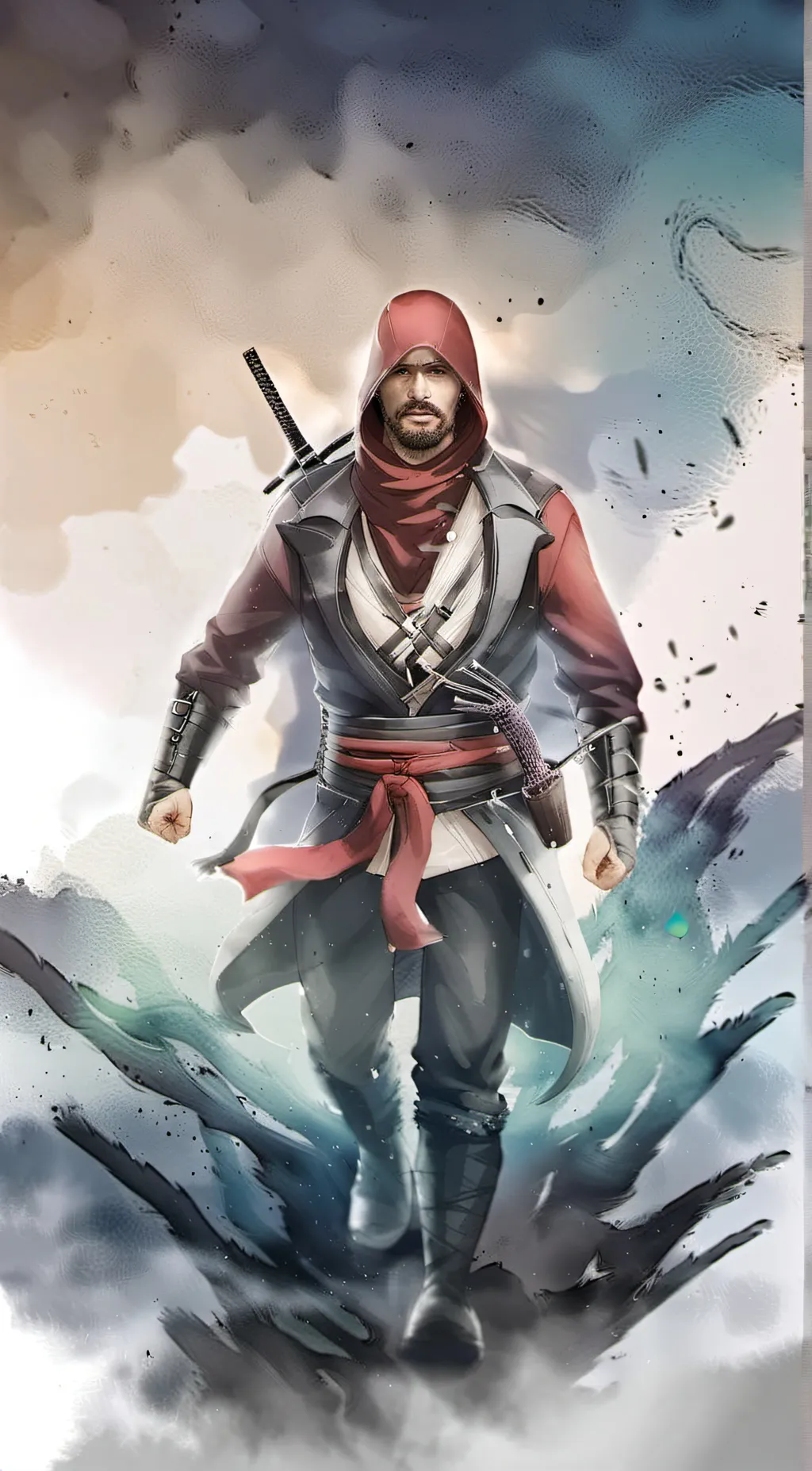 ai character: red x vaggie  background