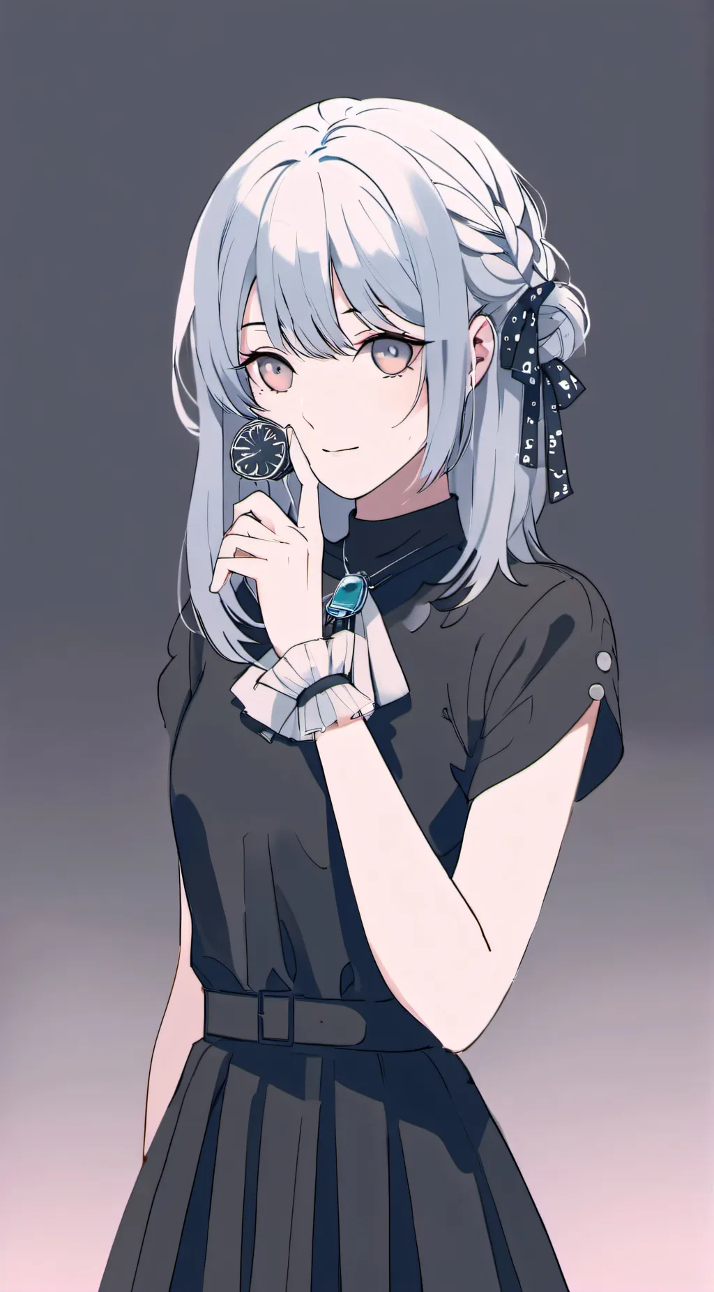ai character: emo girl background
