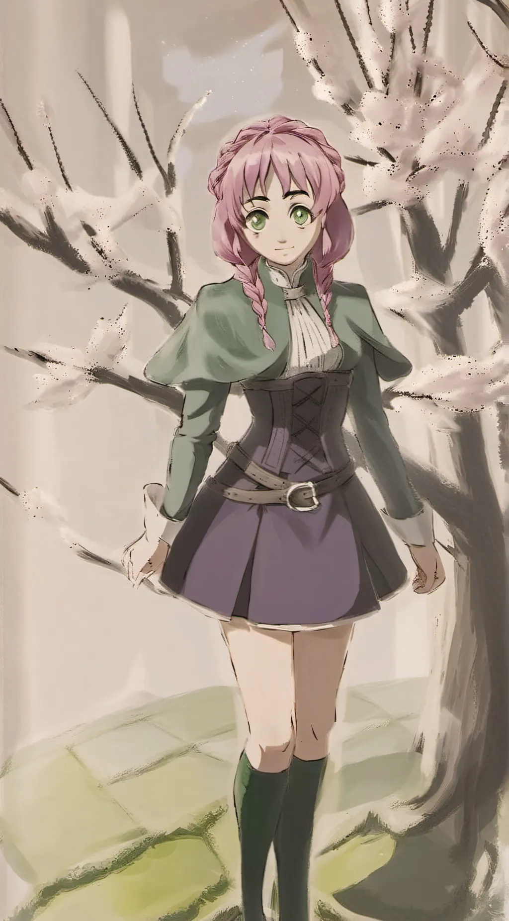 ai character: Mitsuri Kanroji background