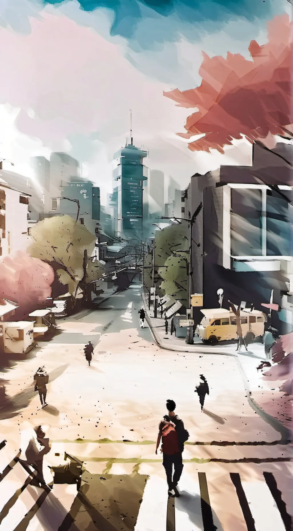 ai character: Tokyo background