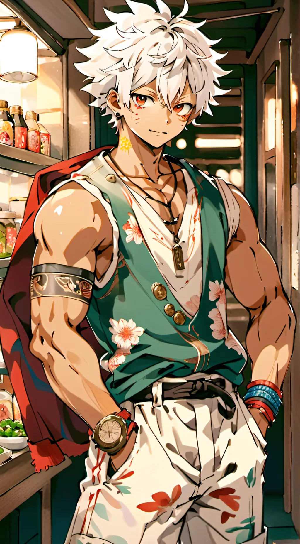 ai character: Bakugo  background