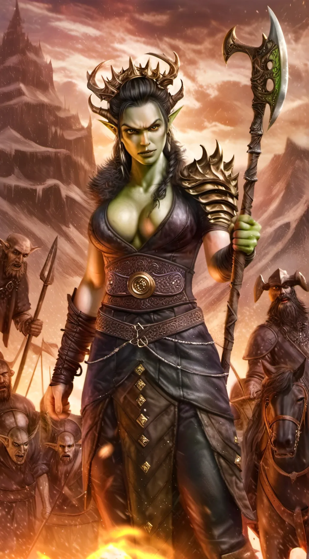 ai character: Sera Queen of Orcs background