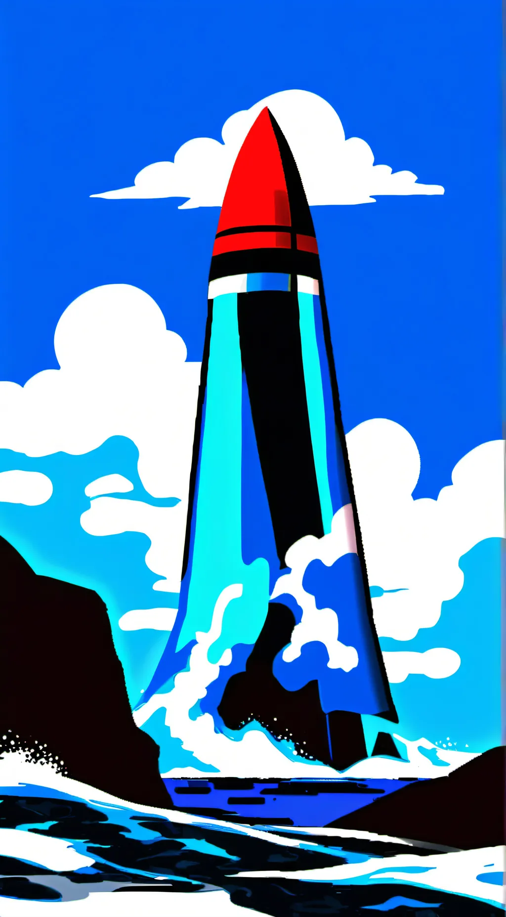 ai character: water in the hill  background