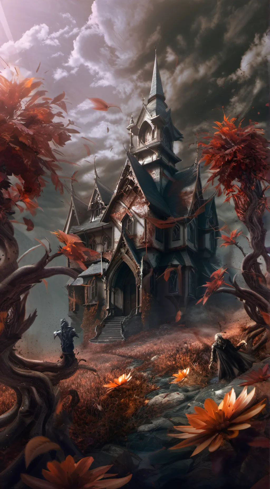 ai character: Hh walks in on you background