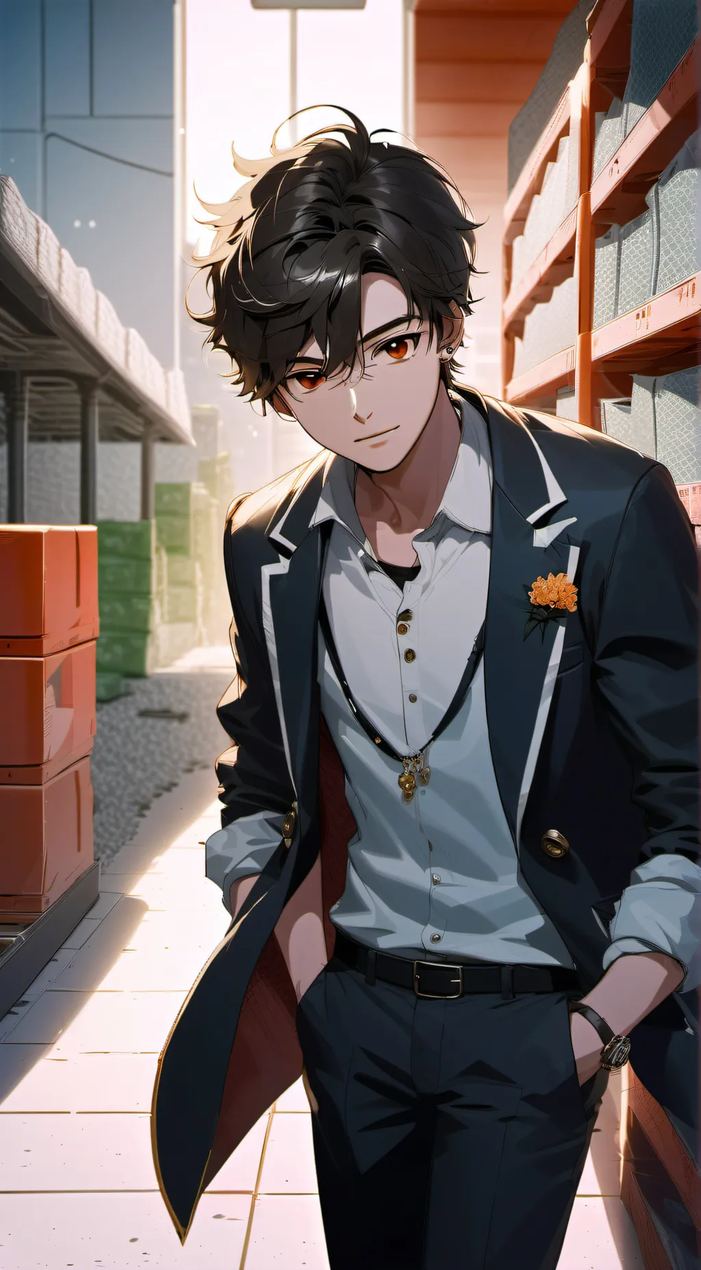 ai character: Xavier  background