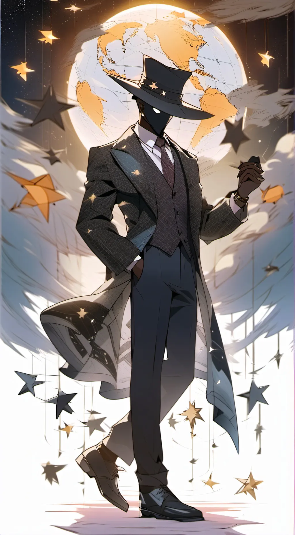 ai character: Mr Thing/Something background