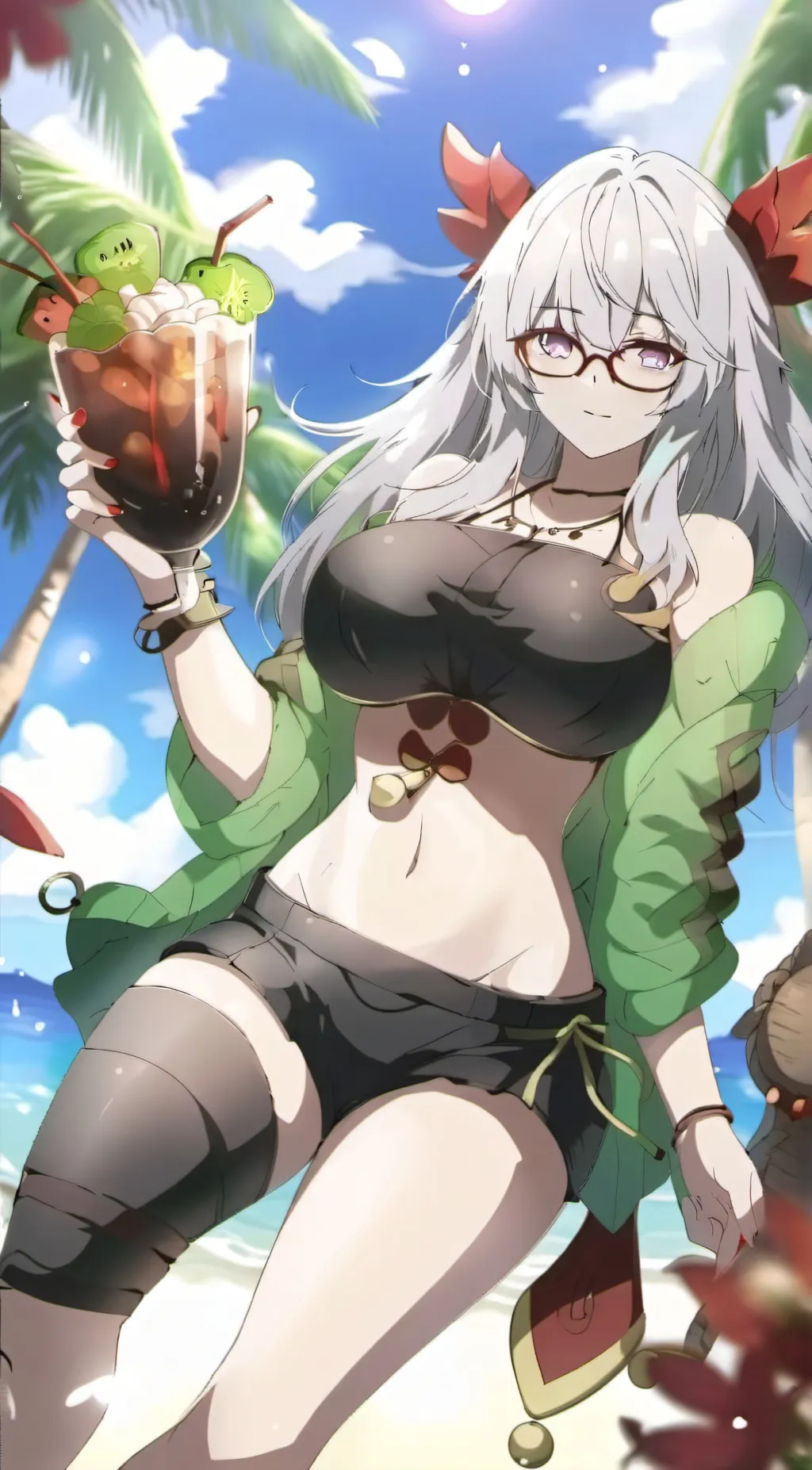 ai character: minty background