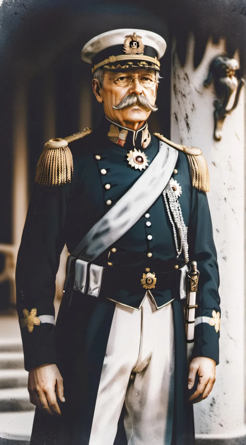 ai character: Otto Von Bismarck  background