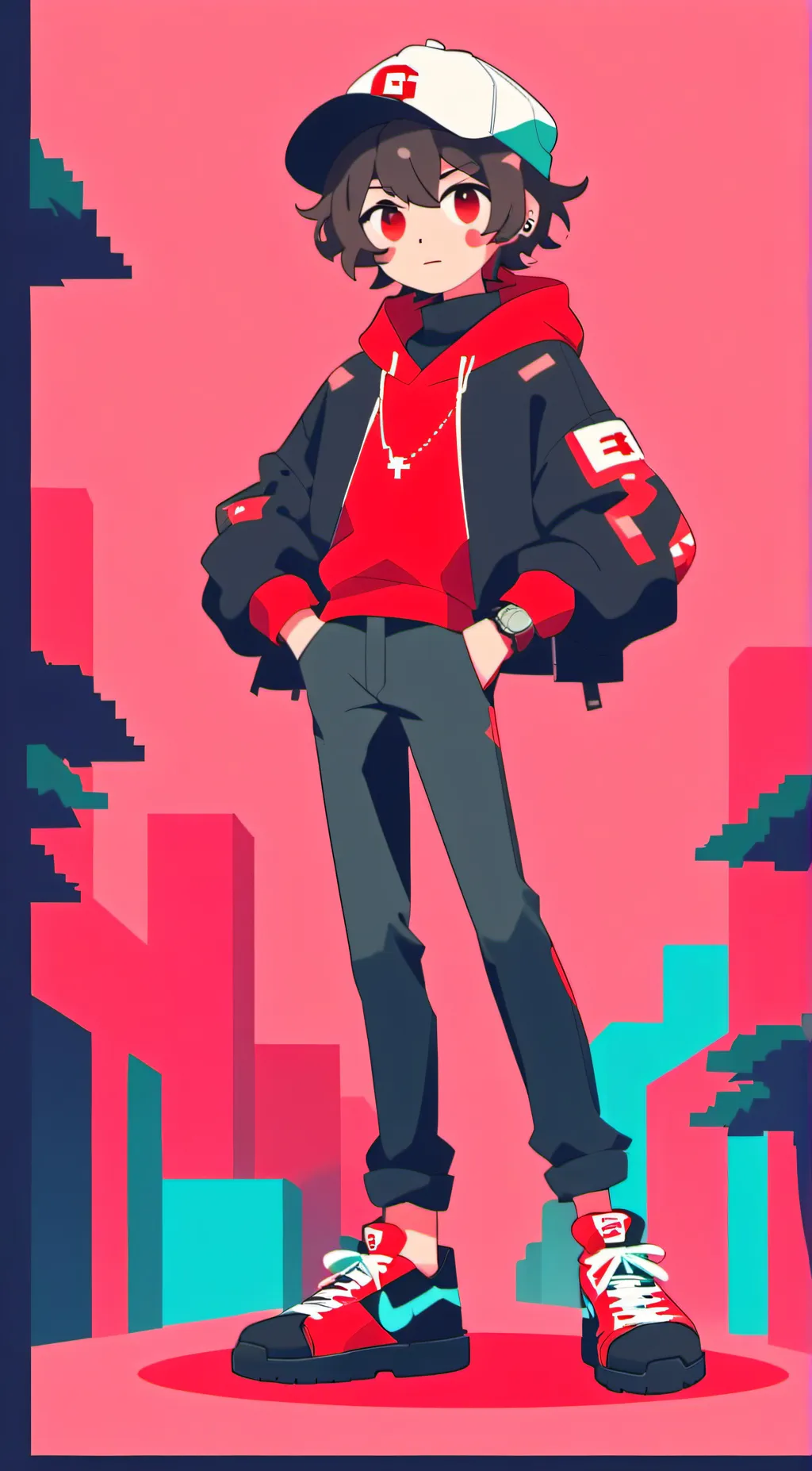 ai character: cash  background