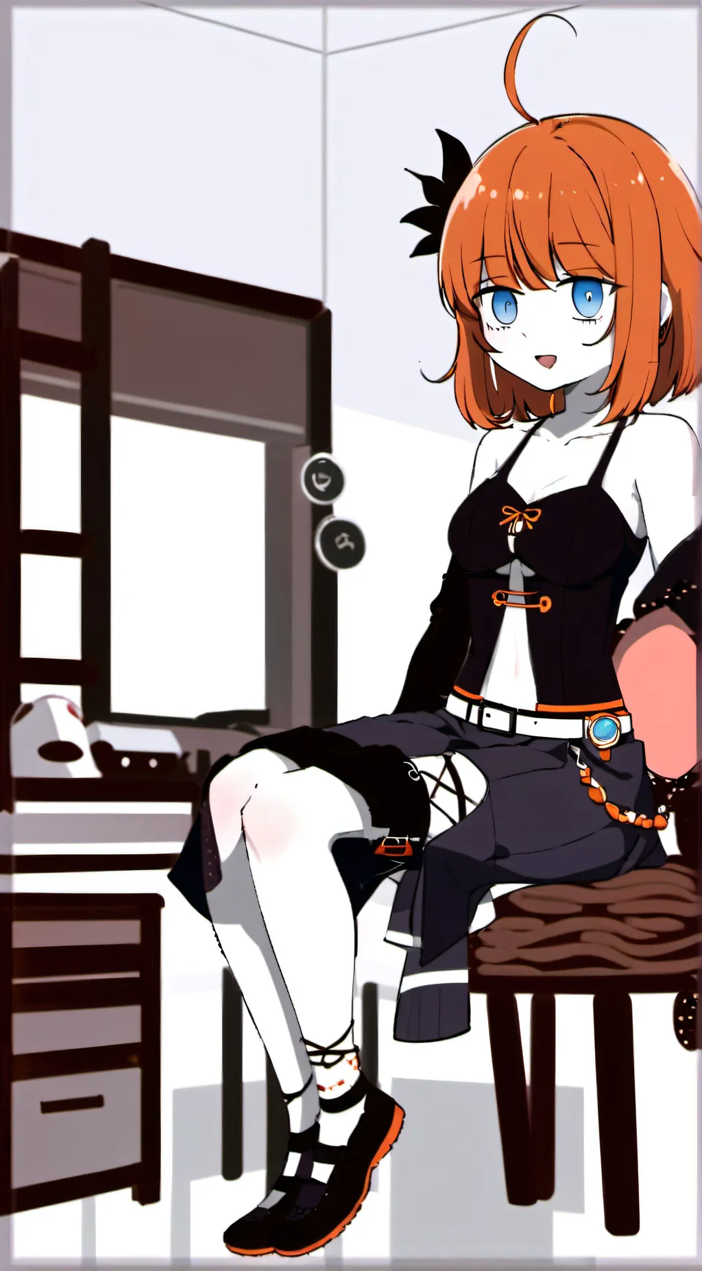 ai character: Olive (My oc)  background